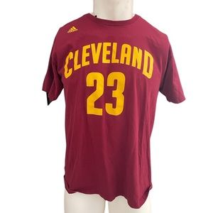 Lebron James : Cleveland Cavaliers Jersey T-Shirt : Adidas : Adult XL: GOAT: VTG